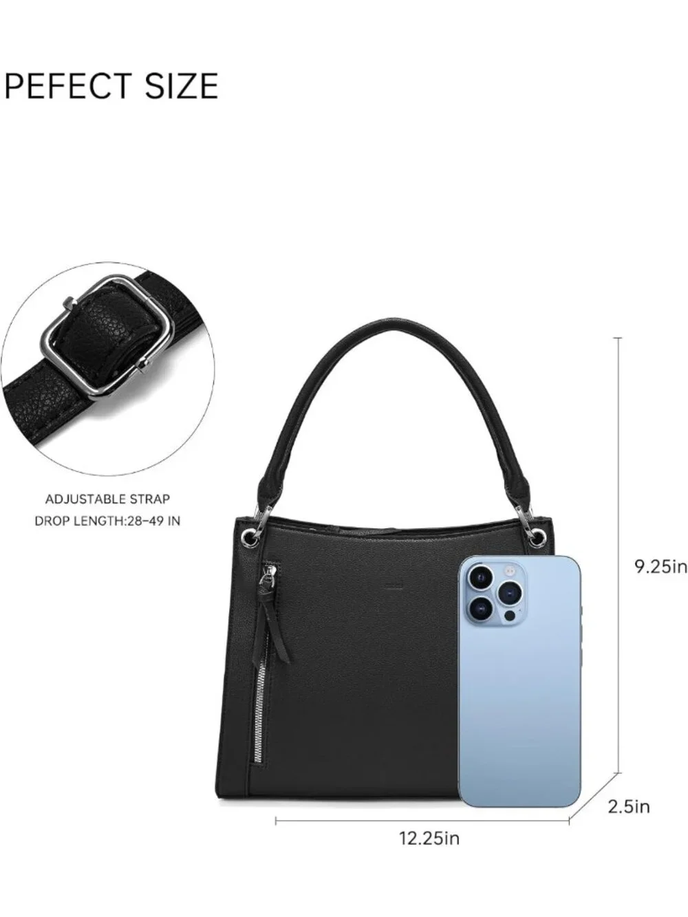 Stylish Faux Leather Satchel Bag for Women - Summer Crossbody Handbag with